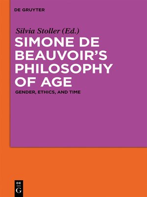 cover image of Simone de Beauvoir's Philosophy of Age